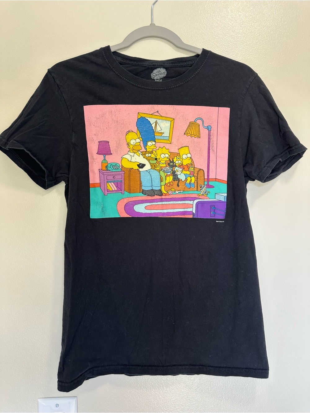 The Simpsons Black Graphic Tee